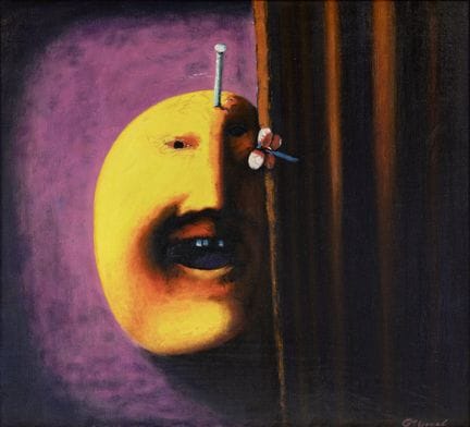 OLEG TSELKOV (RUSSISCH, 1934–2021)
Maske mit Nagel