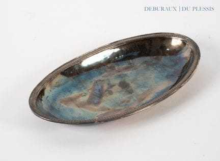 Piatto fondo ovale in argento 950°/°° Parigi 1819 