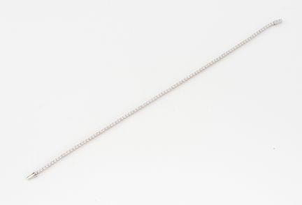 Bracciale a catena in oro bianco 750°/°° con 1,5 c