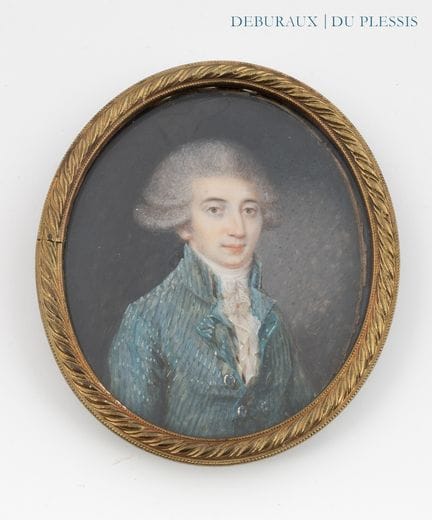 Scuola inglese, 1795/1800 circa 
Miniatura ovale r
