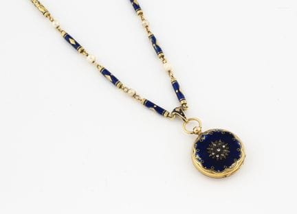Pateck et Cie 
Orologio da collo in oro smaltato 7