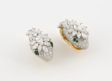 BVLGARI
Coppia di orecchini a clip Serpenti in oro