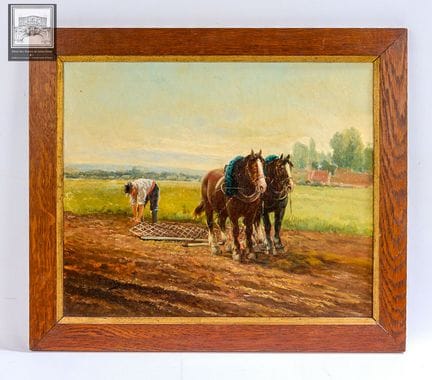 Pierre TESTU (1889-1928)
Scena di aratura
Olio su 