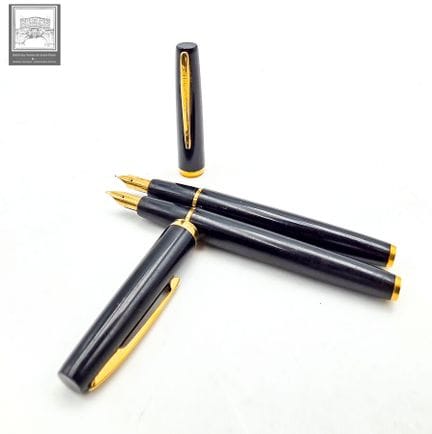 WATERMAN'S
Lot de 2 stylos plume 
Plume en or 18K
