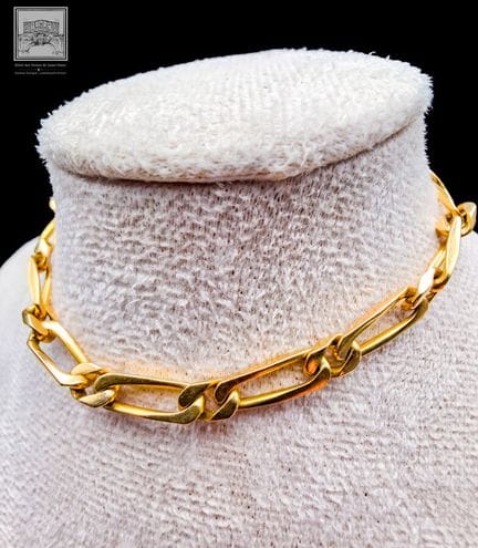 Bracelet à mailles allongées 
Or jaune 18K 750/°°°