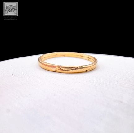 Ring aus 18 Karat Gelbgold 750/°°°
Gewicht: 1,27 g