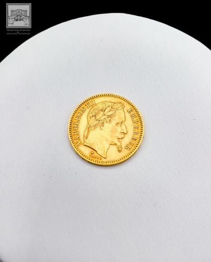 Une pièce de 20 francs or 1862 P. 6.41 Grs (usure 