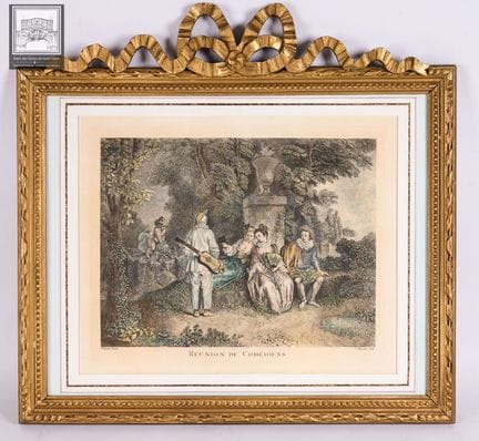 Gravure d'après Watteau
Dim. 50 x 40 cm
Dans un ca