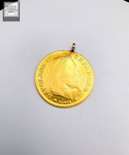 1 Pièce de 10 francs or Napoléon III année (?)  P.