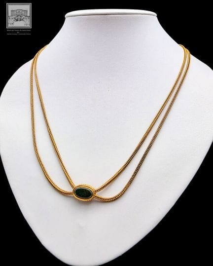 Collier sautoir (double) en or jaune 18K 750/°°°
P