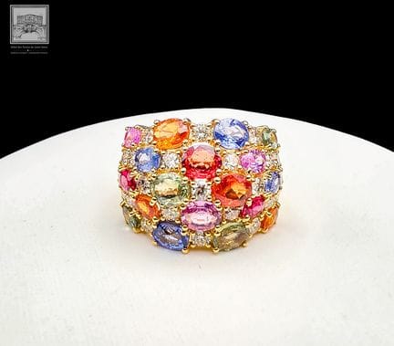 Imposante bague Boule en or jaune 750°/.(18K) 7g50