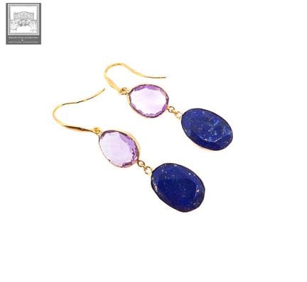 Très belle paire de pendants d'oreilles en or jaun