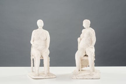 20th-Century School
Seated Women
Pair of plaster c
