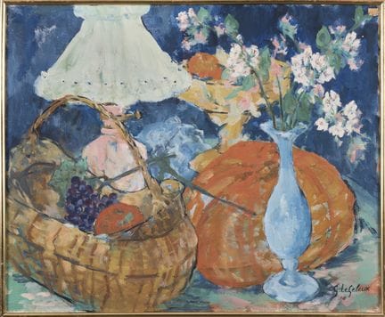 热尔曼-勒热勒（1910-2000）
静物与果篮
布面油画，右下方有签名
尺寸：60 x 73 厘米