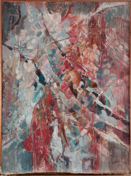 安妮塔·德·卡罗（1909-1998）
《迸发千点微光》
布面油画
右下角签名
背面有副署、题名及1