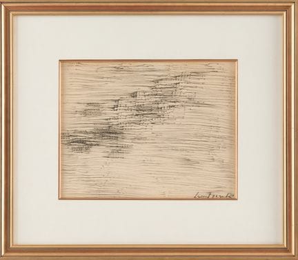 伯纳德·昆汀（1923-2019）
《抽象构图》 1962年
油性铅笔
右下角签名并标注“62”
画