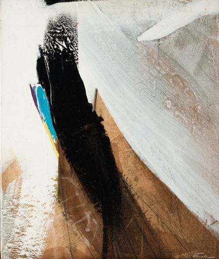 雅克·泽纳蒂（1952）
作品
布面油画与拼贴，右下角签名并经复核，背面标注日期“11. 89”。
