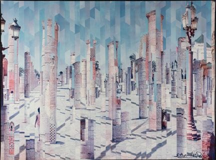 塞尔日·门吉斯基（1929-207）
《布伦：艺术的童年》
单版画拼贴，纸本，粘贴于画布上
右下角签