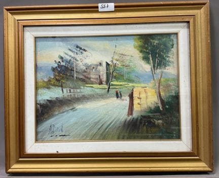 A PIROYT - 意大利画派 从市场归来
布面油画
左下方有签名
高 30 x 宽 40 厘米

