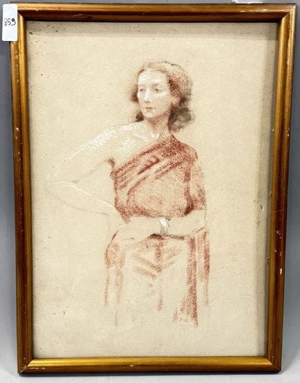 Ritratto di una donna 
Disegno a sanguigna e gesso
