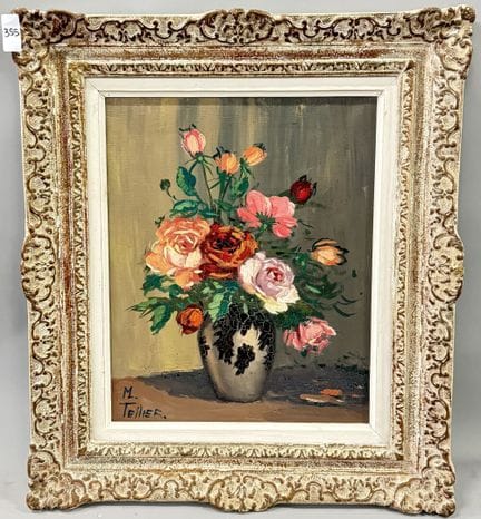 Michel Maurice TELLIER (XXe siècle) 
Bouquet de ro