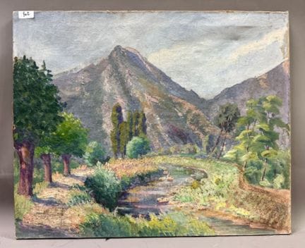 冈格洛夫 - 山景
布面油画
左下方有签名
高 60 x 宽 74 厘米
(REF 402)