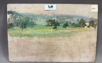 保罗·普雷沃（1879-1961）——《远方风景》
木板油画
高 32.8 × 21.9 厘米
藏品