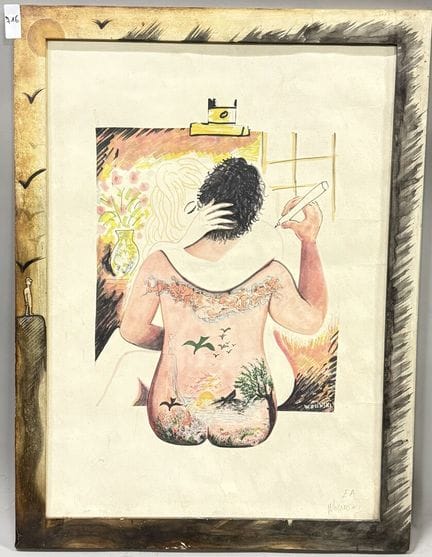 乔治·沃林斯基（1934-2015）
无题
印刷版画？
右下角有副署
高 60.5 × 宽 43 厘