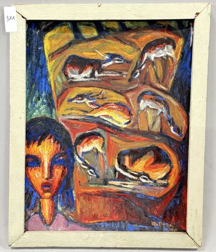 G. PUZANT 
Expressionistische Komposition 
Öl auf 