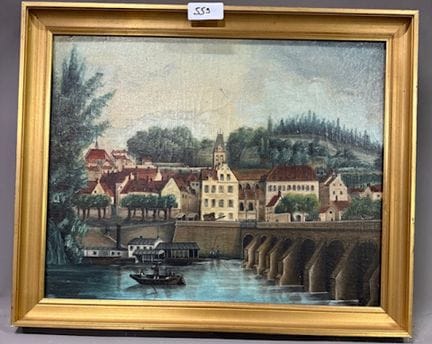 19 世纪荷兰画派 - 阿姆斯特丹景色
维尔米尔风格
布面油画
高 32 x 宽 40 厘米
(RE