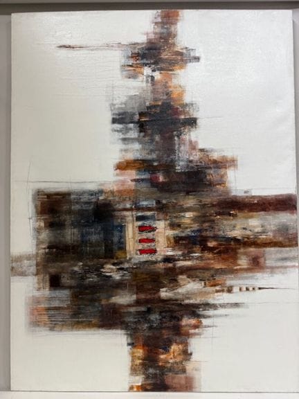 YANDUS - 抽象构图
布面油画，右下方有签名
高 150 x 200 厘米
(REF 223)