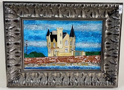 拉乌尔-勒巴斯塔德（1967-）。 
布列塔尼庄园风景。 
布面油画。 
右下方有签名。 
高 25