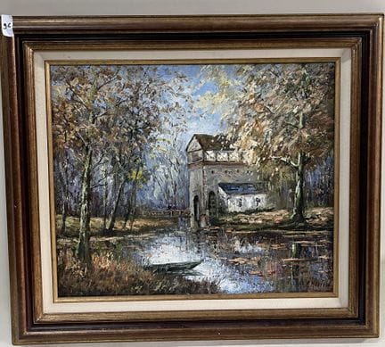 Robert MOGISSE (1933-). 
"Le moulin des Béchet sur