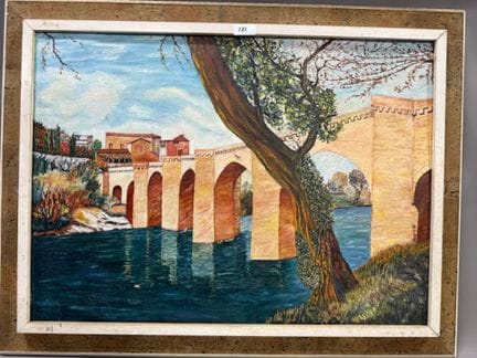 ROLA - 省级桥梁景观
布面油画
右下方有签名
高 54 x 宽 73 厘米
(REF 282)