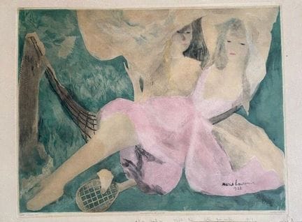 雅克·维永（1875-1963）
《吊床上的女人》（据玛丽·洛朗桑[1883-1956]原作）
卢浮