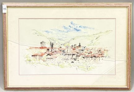 梅耶
《布莱斯勒的春天》
根据水彩画复制的作品
左下角有签名
作于1994年4月至5月
高 27.5