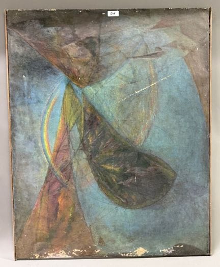 纳迪娅-丰特奈尔（1922-2009）--彩虹
布面油画 
高 94 x 宽 75 厘米
(有些划痕