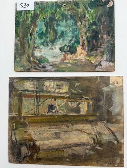 保罗-普雷沃特（1879-1961）- 水边的仙女
油画 
高 22 x 宽 16 厘米
库存编号 