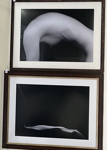 照片
两张黑白裸体照片。 
高 44 x 60 厘米。 
(257)
