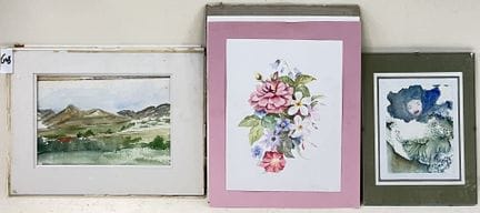F.雷米 
山景。 
水彩画。 
右下方有签名。 
日期：1992 年 8 月 8 日。 
高 17