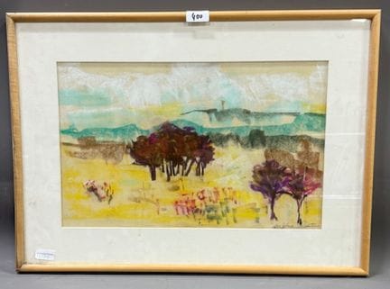 Gelua CEUSTEUR - 草地风光
彩色石版画
右下方有签名
编号 8 / 99
高 30 