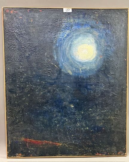 纳迪娅-丰特奈尔（1922-2009）--月亮
布面油画
高 75 x 宽 60 厘米
(编号 49