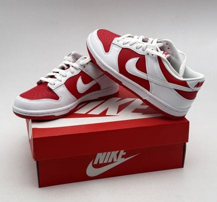 NIKE 
Paire de baskets DUNK LOW CHAMPIONSHIP rouge