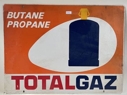 AUTOMOBILIA.
Placa metálica publicitaria BUTANO PR