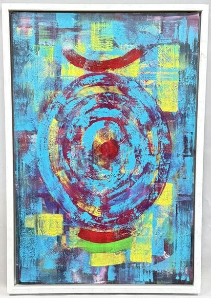 抽象画作
木板油画
高 120 × 宽 79.5 厘米
(817)
