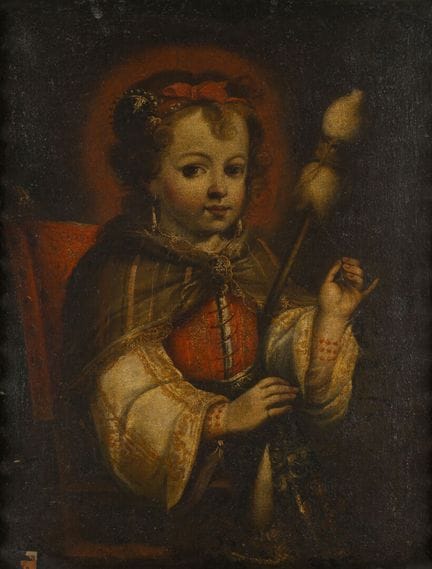 École ESPAGNOLE vers 1640
Portrait d'une petite fi