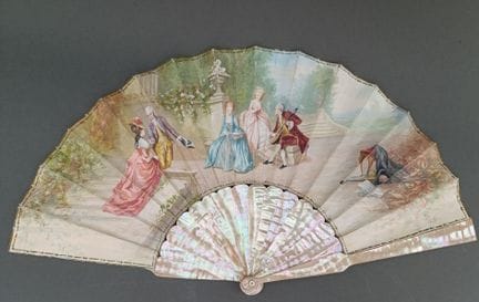 Concert au jardin, France, vers 1900-1920
Éventail