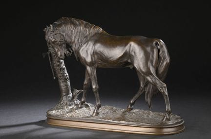 Pierre-Jules MÊNE (1810-1879)
Cheval au palmier, 1