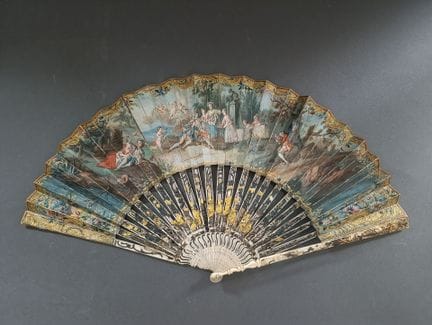 Les amours des bergers, France, vers 1760
Éventail