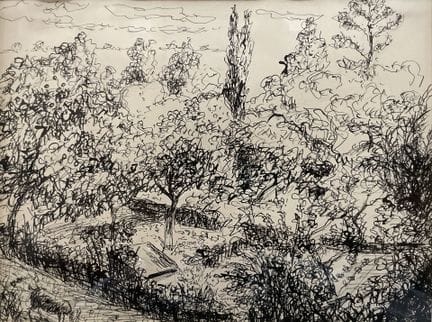 Edouard Joseph GOERG  (1893-1969)
Enclos arboré et